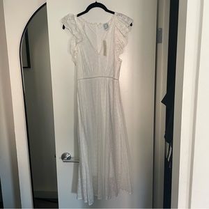 NWT Floral Lace Overlay Maxi